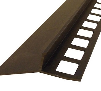 Profil aluminiowy balkonowy okapnikowy 44mm 3,0m - okapnik anodowany brąz