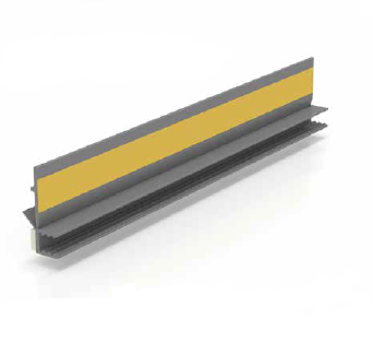 Listwa dylatacyjna PCV do ościeżnic okiennych bez siatki 9mm / 6mm L=3m kolor: ciemny szary RAL7024 - pakiet 30 sztuk