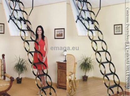 Schody strychowe nożycowe