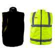 Bezrękawnik roboczy, dwustronny, jedna strona odblaskowa, żółta, rozmiar M/50 - 3