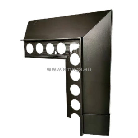 Narożnik aluminiowy wewnętrzny 90° do profilu okapowego 85mm