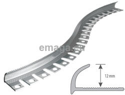 Profil aluminiowy podłogowy owalny łukowy 12mm 2,5mb anodowany złoto