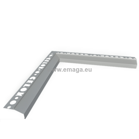 Nw90°B100 narożnik wewnętrzny do profila B100 szary RAL7035