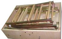 Schody składane 105x70cm płyta stolarska H=310cm - 4