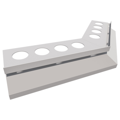 Nz135°DRIP narożnik zewnętrzny do profila DRIP srebro