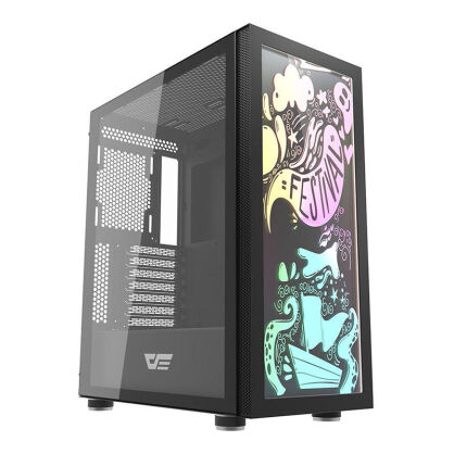 Obudowa komputerowa DARKFLASH DK210 Graffiti (czarna)