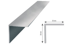Profil aluminiowy do glazury kątownik 30/30 L=3m anodowany srebro