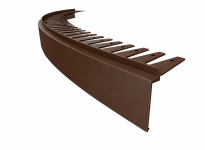 Profil aluminiowy balkonowy łukowy PRIAMY FLEXI 2,5m brąz RAL8028 - 2