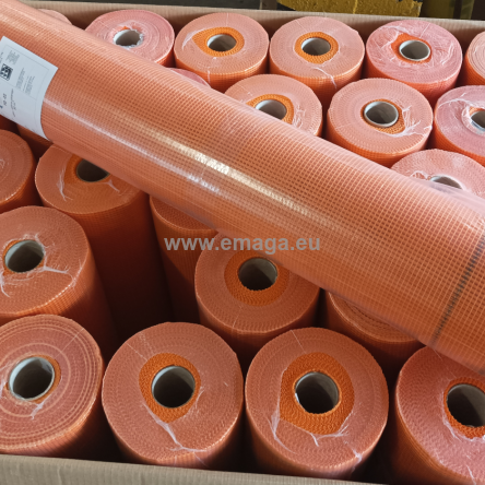 Siatka elewacyjna podtynkowa z włókna szklanego 145g/m2 pomarańczowa - paleta 1650 m2