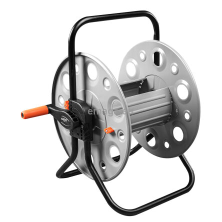 Stojak na wąż ogrodowy, metalowy, do 100 m węża 1/2