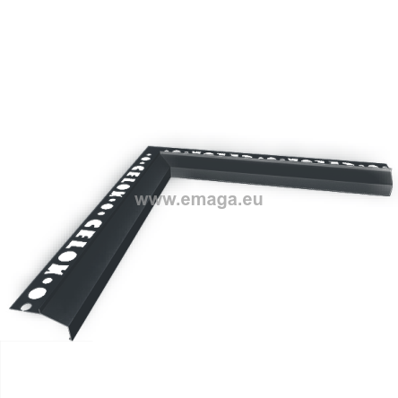 Nw90°B100 narożnik wewnętrzny do profila B100 grafit RAL7016