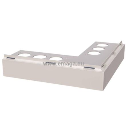 Narożnik zewnętrzny 90° PRIAMY FLEXI STONE z drenażem czyste aluminium