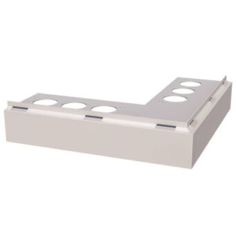Narożnik zewnętrzny 90° PRIAMY FLEXI STONE z drenażem czyste aluminium