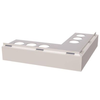 Narożnik zewnętrzny 90° PRIAMY FLEXI STONE z drenażem czyste aluminium