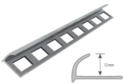Profil aluminiowy do glazury owalny H=12mm, L=2,5m anodowny brąz