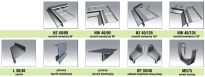 K40 Profil aluminiowy balkonowy 2.0m  grafitowy RAL 7024 -  listwa balkonowa okapnikowa grafitowa - 6