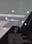K40 Profil aluminiowy balkonowy 2.0m  grafitowy RAL 7024 -  listwa balkonowa okapnikowa grafitowa - 5