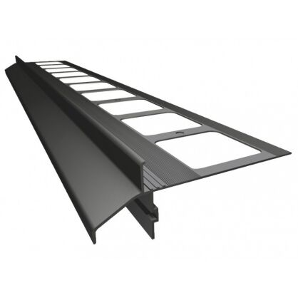 K40 Profil aluminiowy balkonowy 2.0m  grafitowy RAL 7024 -  listwa balkonowa okapnikowa grafitowa