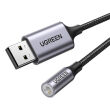Adapter audio UGREEN CM477, USB do Mini Jack 3.5mm AUX (szary) - 2