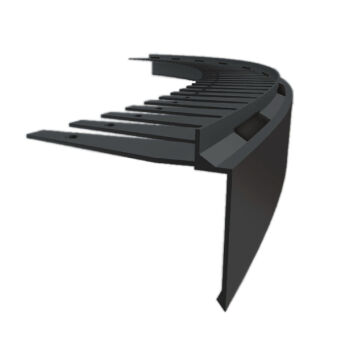 Profil aluminiowy okapowy łukowy PRIAMY FLEXI STONE z drenażem 2,5 m antracyt RAL7016