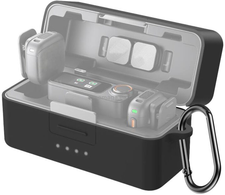 Silikonowy Pokrowiec Ochronny na Etui Ładujące PULUZ do DJI Mic 3 (Czarny)
