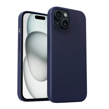 Etui AUKEY PC-GJ10B do iPhone 15 Plus (burzowy błękit)