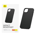 Etui BASEUS Fauxther Series do iPhone 15 Plus (czarne) - 3