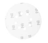 Krążki ścierne 150 mm, K40, 5 szt., z 8 otworami, 65mm - 4