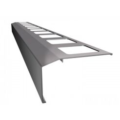  K301 Profil aluminiowy balkonowy 2.0m szary RAL 7037 - listwa balkonowa okapnikowa szara