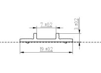 Listwa do boniowania z siatką MINI ozdobna natynkowa 7mm x 2mm 3mb - pakiet 20 sztuk - 3