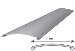 Listwa budowlana nierdzewna-progowa szlifowana wzdłużnie 33mm L=1m