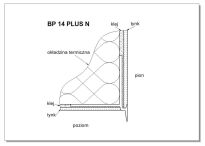 Listwa PCV okapnikowa BP14 PLUS N z siatką - kapinos 3 m - pakiet 25 szt. - 2