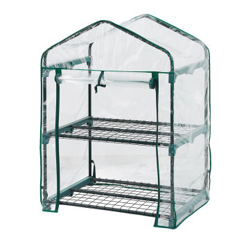 Szklarnia 69 x 49 x 95 cm, folia PVC, metalowa konstrukcja