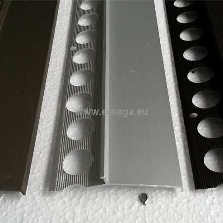 Profil aluminiowy balkonowy okapnikowy 85mm 2.5m złoty