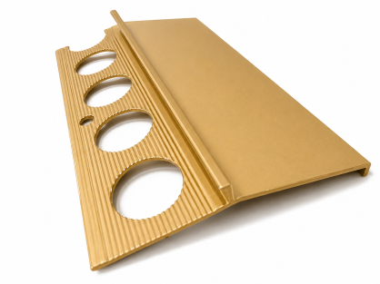 Profil aluminiowy balkonowy okapnikowy 85mm 2.5m anoda złoto