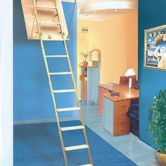 Schody składane 95x60 cm płyta stolarska H=260 cm