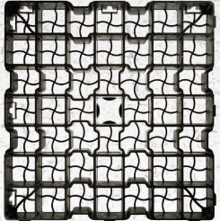 Płyta kratka trawnikowa - panel trawnikowy - krata do trawników geoSystem G3 50 cm x 50 cm x 3 cm pakiet 26 sztuk
