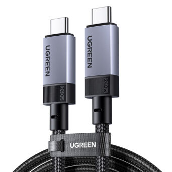Kabel UGREEN L705 USB-C-USB-C 1m 240W (gwiezdna szarość)