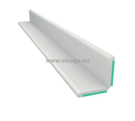 Kątownik biały z pianką samoprzylepną obustronny 35x35mm L=50mb