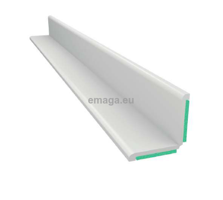 Kątownik biały z pianką samoprzylepną obustronny 35x35mm L=50mb