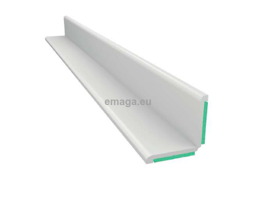 Kątownik biały z pianką samoprzylepną obustronny 35x35 mm L=50 mb