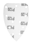 Papier ścierny na rzep delta 140 x 140 x 80 mm, K120, 5 szt., z otworami - 4