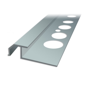 Profil schodowy SC3 - schody zewnętrzne z okładzinami ceramicznymi L=2m kolor: aluminium