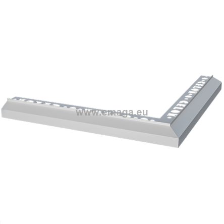 Nz90°B100 narożnik zewnętrzny do profila B100 aluminium