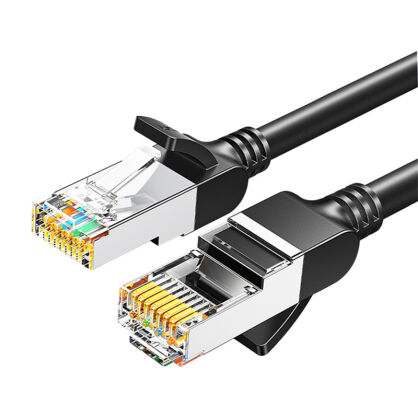 Kabel UGREEN Cat6 5m RJ45 metalowe wtyki (czarny)
