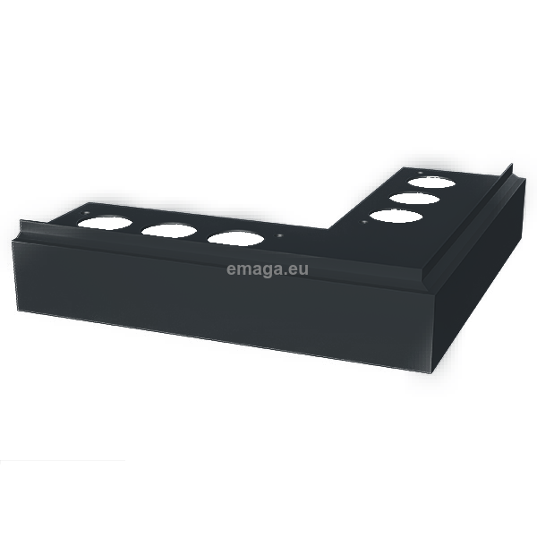 Nz90°PRIAMY narożnik zewnętrzny do profilu PRIAMY FLEXI grafit RAL7016