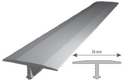 Profil aluminiowy do glazury AL "T" 26mm szeroka L=3m anodowany złoto