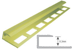 Listwa budowlana mosiężna panel-L 8mm L=2,5m