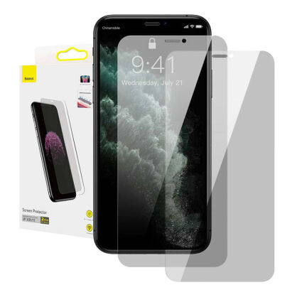 Szkło hartowane BASEUS 0.3mm filtr prywatności iPhone XR/11 2szt