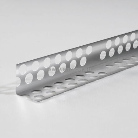Narożnik aluminiowy perforowany 24x24x0,3mm 2,5mb - 100 sztuk